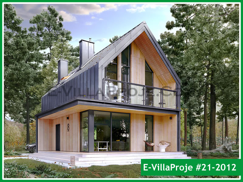 CPV-21-2012 • 112 m² 3+1 Dubleks Çelik Prefabrik Villa
