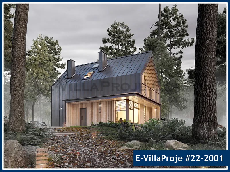 CPV-22-2001 • 113 m² 3+1 Dubleks Çelik Prefabrik Villa