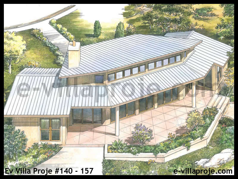CPV-140-157 • 115 m² 3+1 Tek Katlı Çelik Prefabrik Villa