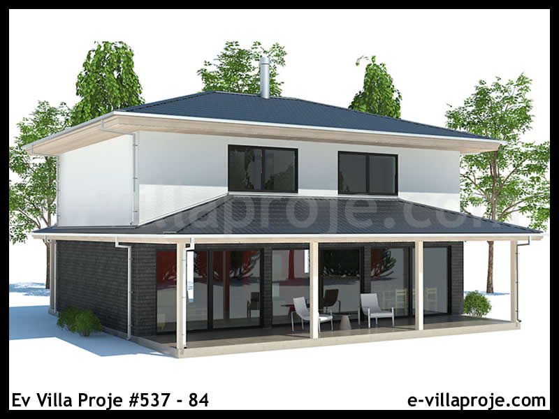 CPV-537-84 • 116 m² 3+1 Dubleks Çelik Prefabrik Villa