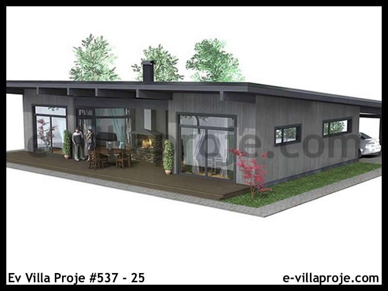 CPV-537-25 • 119 m² 3+1 Tek Katlı Çelik Prefabrik Villa