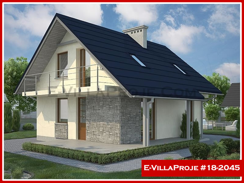 CPV-18-2045 • 123 m² 3+1 Dubleks Çelik Prefabrik Villa