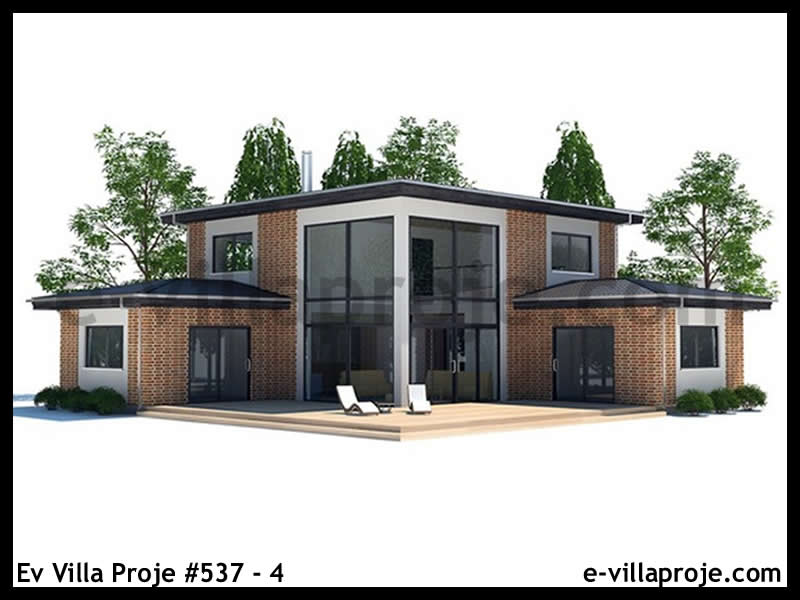 CPV-537-4 • 160 m² 4+1 Dubleks Çelik Prefabrik Villa
