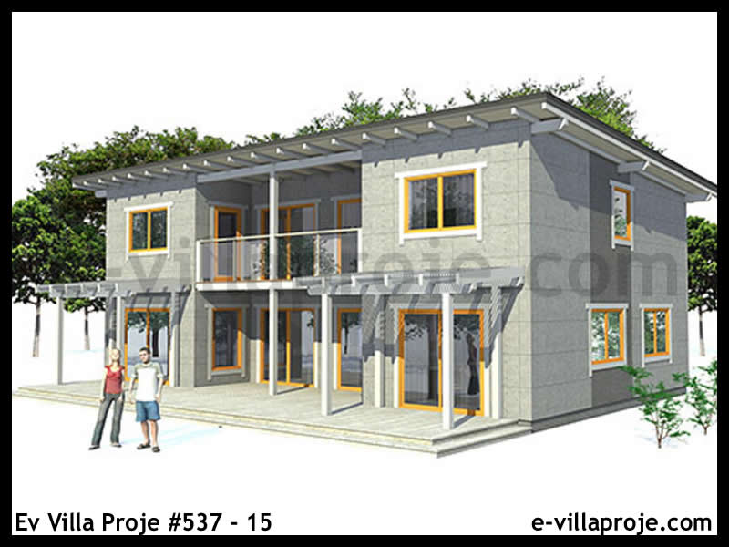 CPV-537-15 • 174 m² 4+1 Dubleks Çelik Prefabrik Villa