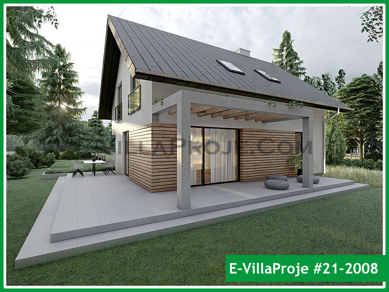 CPV-21-2008 • 176 m² 4+1 Dubleks Çelik Prefabrik Villa