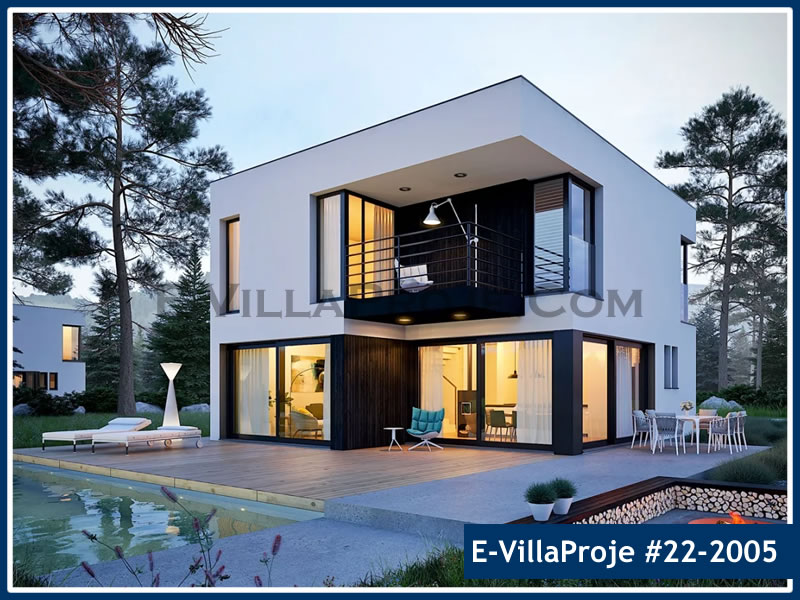 CPV-22-2005 • 183 m² 5+1 Dubleks Çelik Prefabrik Villa