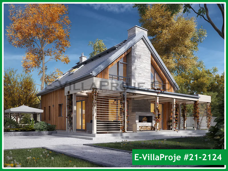 CPV-21-2124 • 187 m² 5+1 Dubleks Çelik Prefabrik Villa