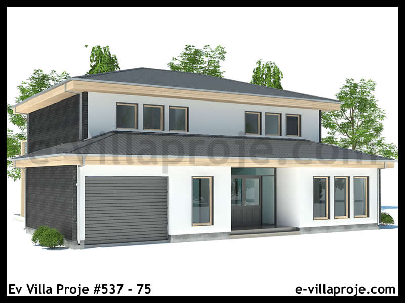 CPV-537-75 • 191 m² 5+1 Dubleks Çelik Prefabrik Villa