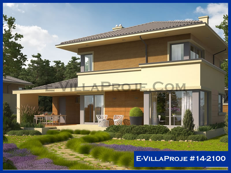 CPV-14-2100 • 193 m² 5+1 Dubleks Çelik Prefabrik Villa