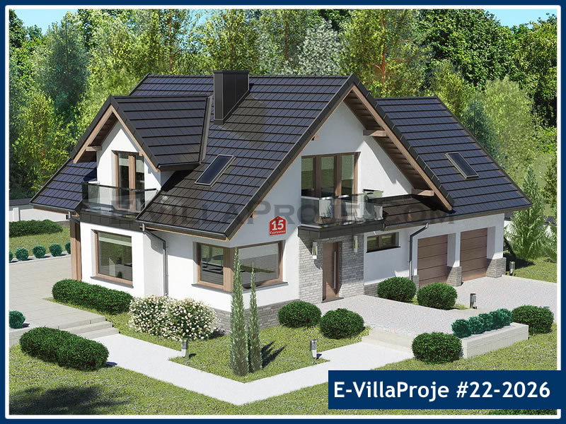 CPV-22-2026 • 203 m² 5+1 Dubleks Çelik Prefabrik Villa