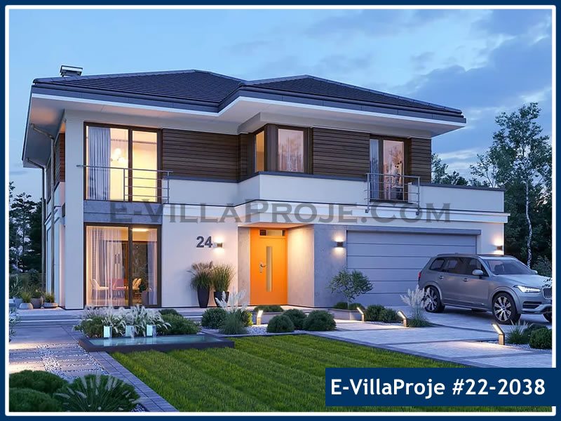 CPV-22-2038 • 222 m² 5+1 Dubleks Çelik Prefabrik Villa