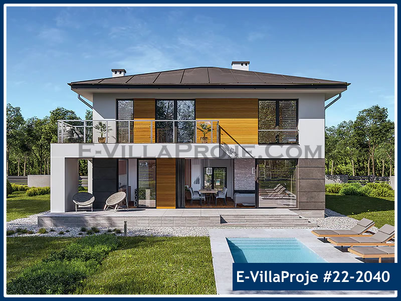 CPV-22-2040 • 229 m² 5+1 Dubleks Çelik Prefabrik Villa