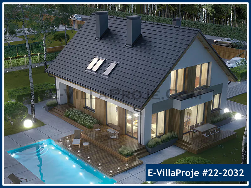 CPV-22-2032 • 263 m² 5+1 Dubleks Çelik Prefabrik Villa