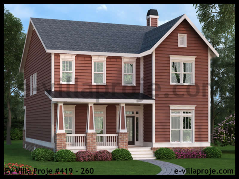 CPV-419-260 • 271 m² 5+1 Dubleks Çelik Prefabrik Villa