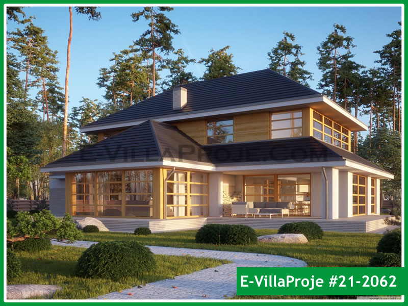 CPV-21-2062 • 407 m² 5+1 Dubleks Çelik Prefabrik Villa