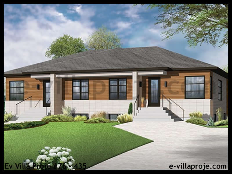 CPV-76-435 • 83 m² 2+1 Tek Katlı Çelik Prefabrik Villa
