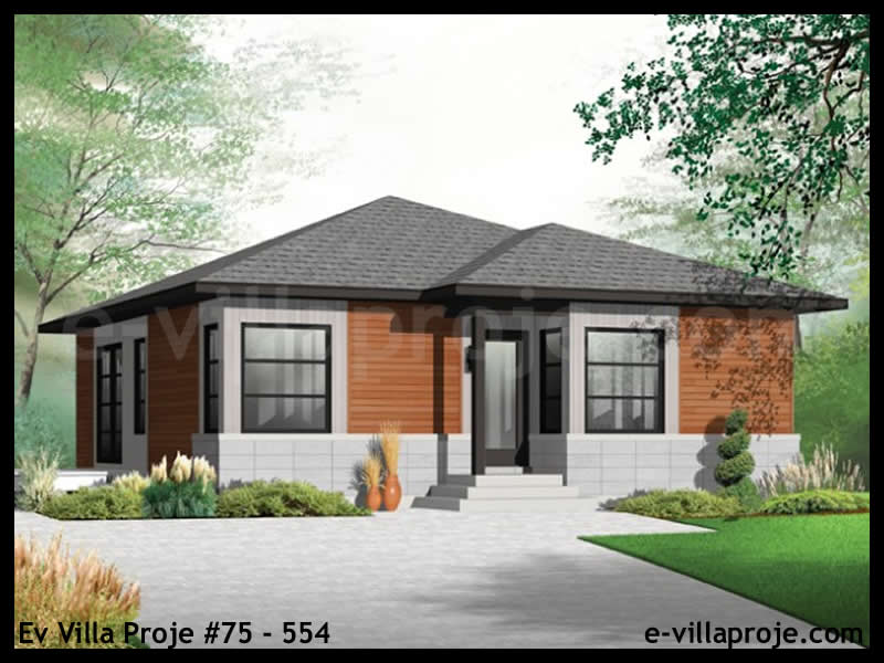 CPV-75-554 • 87 m² 2+1 Tek Katlı Çelik Prefabrik Villa