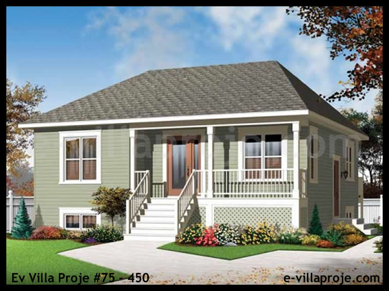 CPV-75-450 • 88 m² 2+1 Tek Katlı Çelik Prefabrik Villa