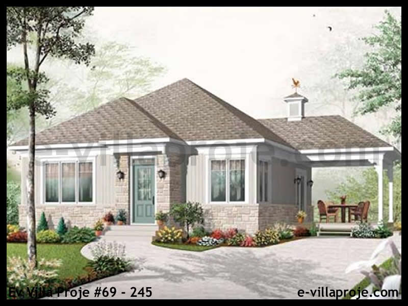 CPV-69-245 • 90 m² 2+1 Tek Katlı Çelik Prefabrik Villa
